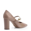 Scarpin Couro Bege - imagem 3