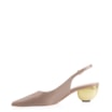 Scarpin Couro Bege - imagem 4
