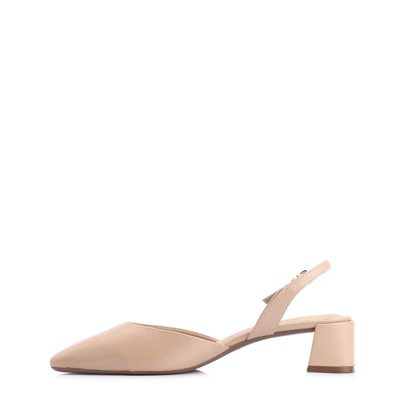 Scarpin Couro Bege