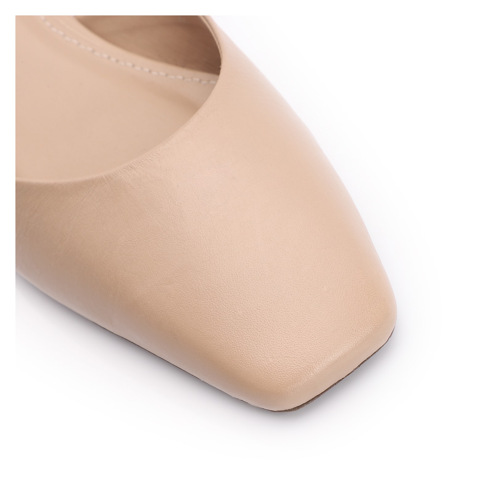 Scarpin Couro Bege
