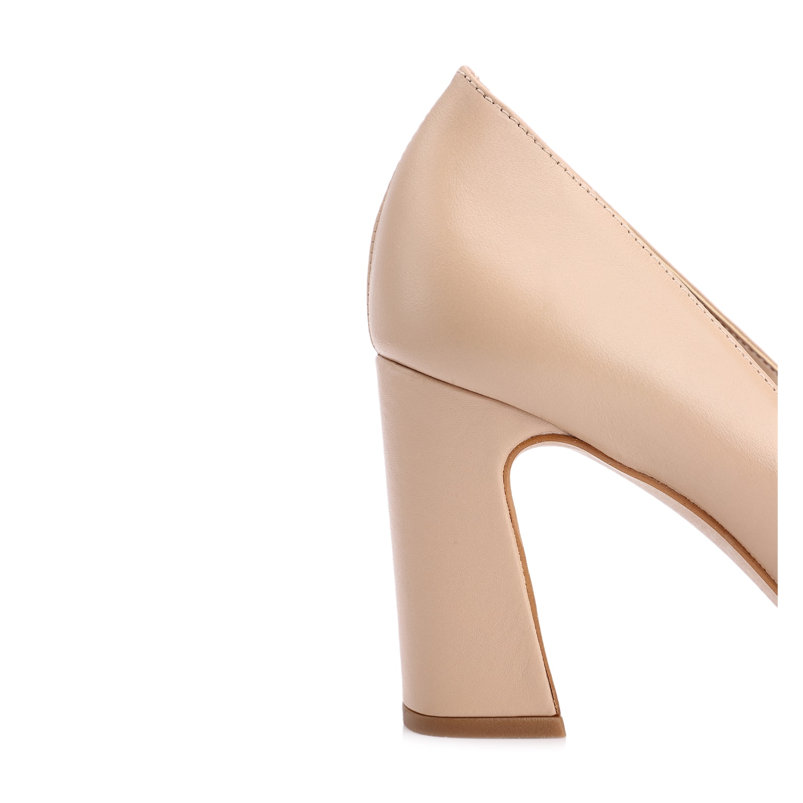 Scarpin Couro Bege