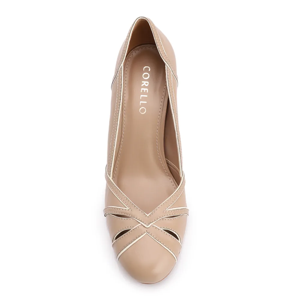 Scarpin Couro Bege/Alt Off White - imagem 5