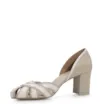 Scarpin Couro Bege/Off White - imagem 4