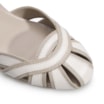 Scarpin Couro Bege/Off White - imagem 6
