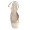 Scarpin Couro Bege/Off White - imagem 5