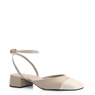 Couro Bege/Off White