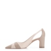 Scarpin Couro Bege/Off White - imagem 4