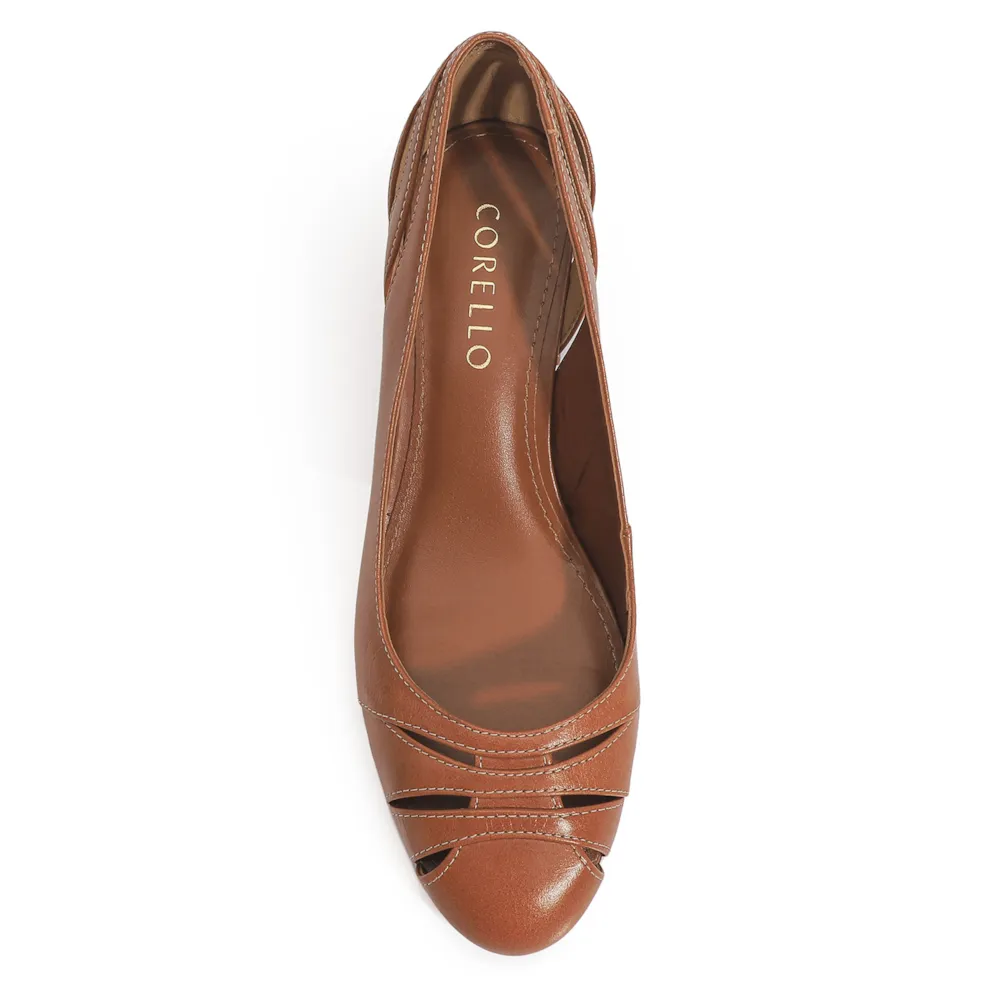 Scarpin Couro Caramelo - imagem 5