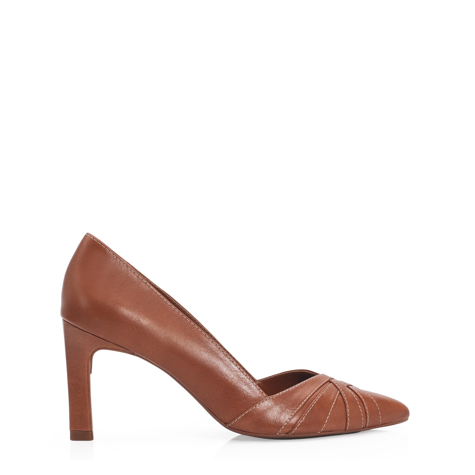 Scarpin Couro Caramelo