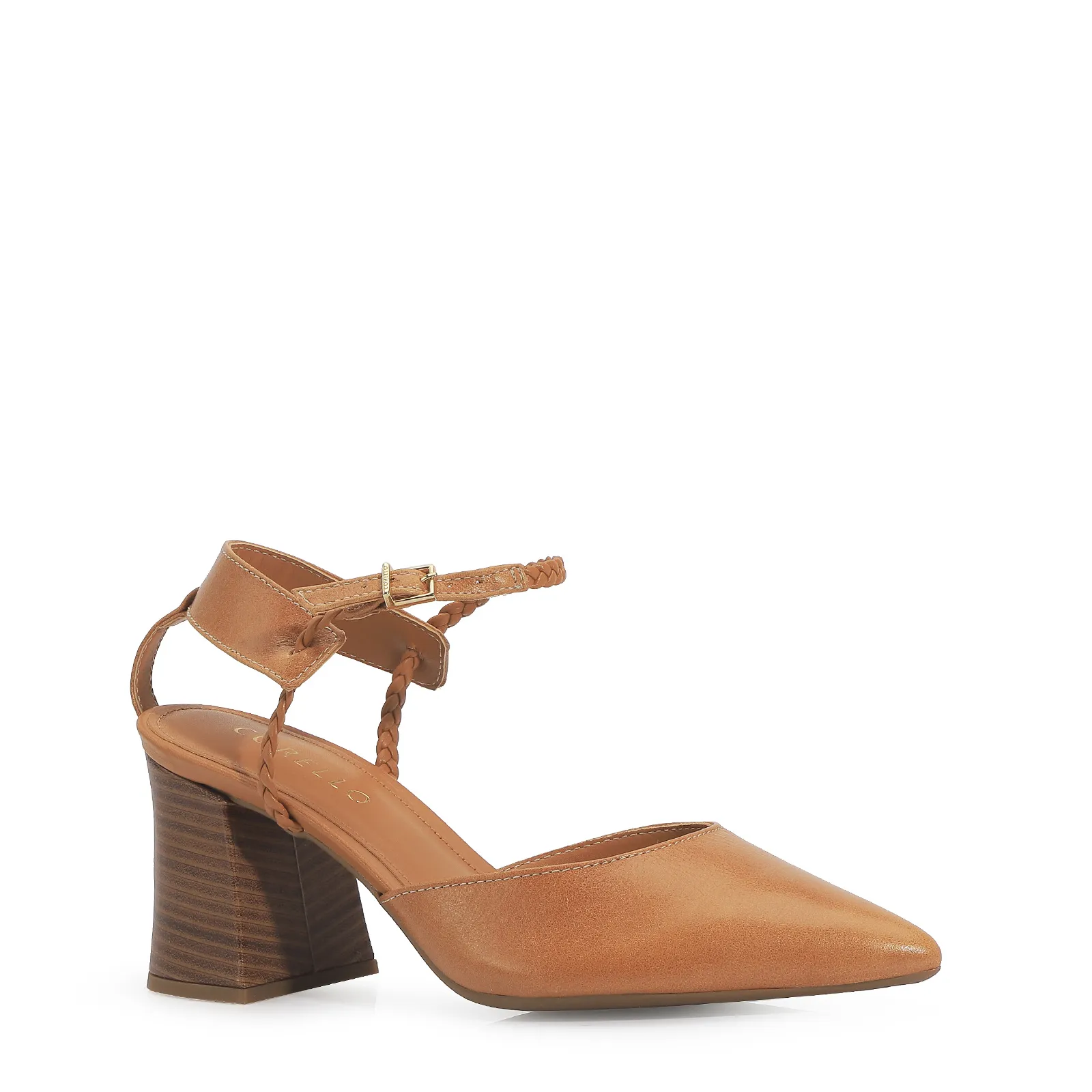 Scarpin Couro Caramelo