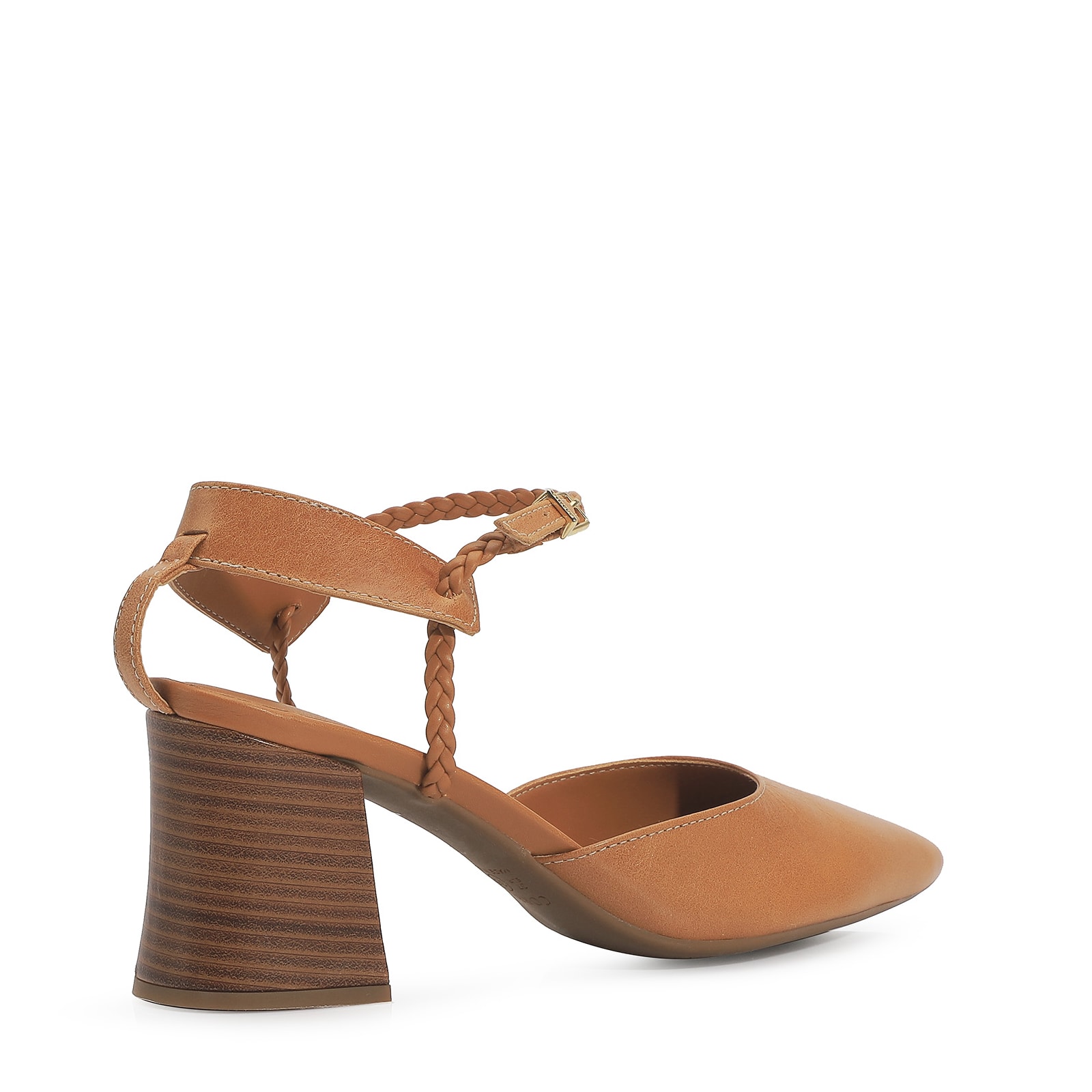 Scarpin Couro Caramelo