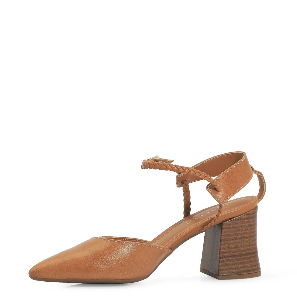 Scarpin Couro Caramelo - imagem 5