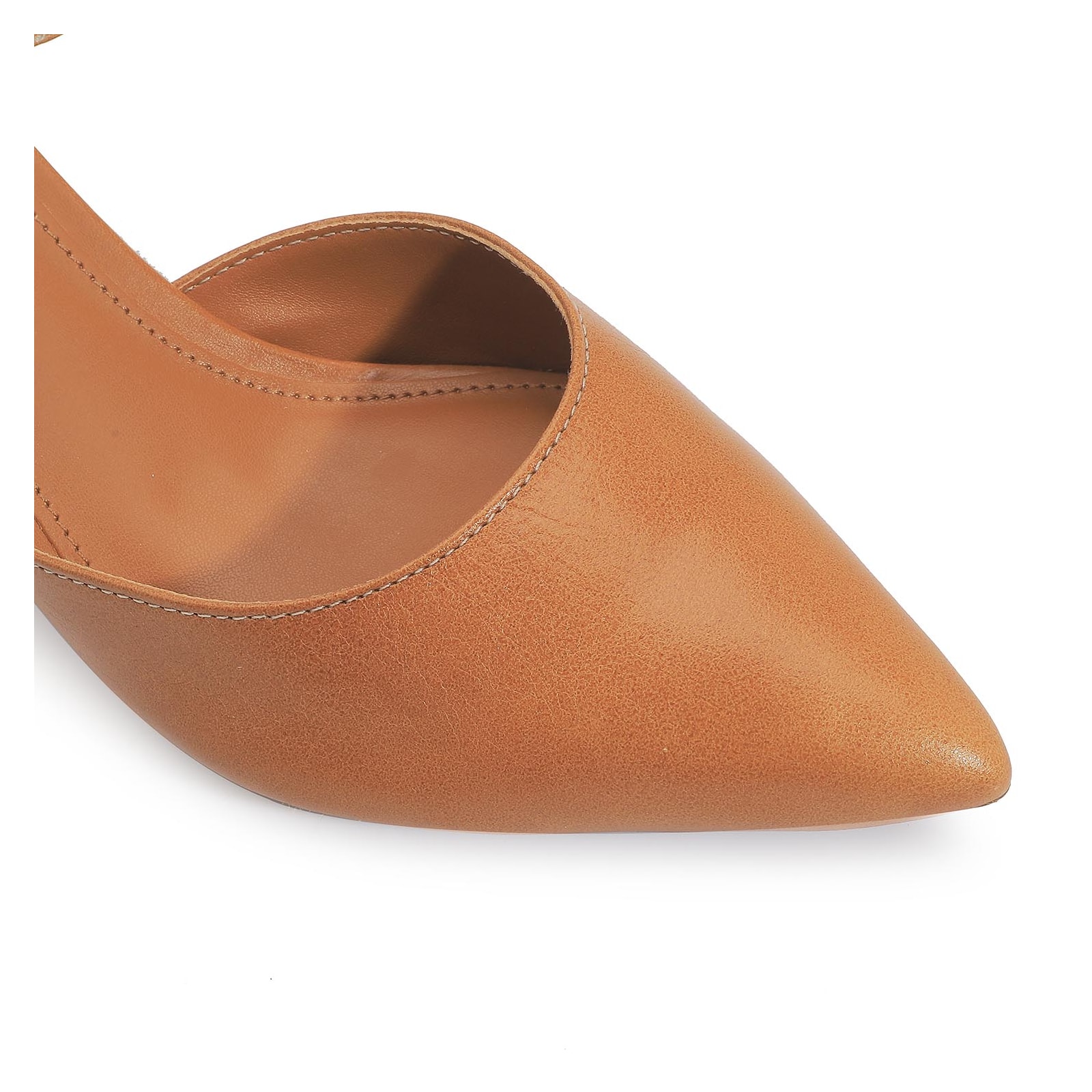 Scarpin Couro Caramelo