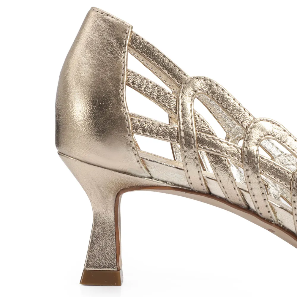 Scarpin Couro Champagne - imagem 8