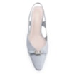 Scarpin Couro Croco Azul - imagem 5