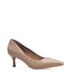 Scarpin Couro Croco Bege - imagem 1
