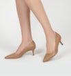 Scarpin Couro Croco Bege - imagem 2