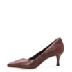 Scarpin Couro Croco Marrom - imagem 4