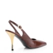Scarpin Couro Croco Marrom - imagem 4