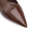 Scarpin Couro Croco Marrom - imagem 7