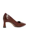 Scarpin Couro Croco Marrom - imagem 4