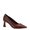 Scarpin Couro Croco Marrom - imagem 1