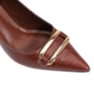 Scarpin Couro Croco Marrom - imagem 7