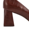 Scarpin Couro Croco Marrom - imagem 8