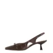 Scarpin Couro Croco Marrom - imagem 5