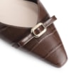 Scarpin Couro Croco Marrom - imagem 7