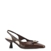 Scarpin Couro Croco Marrom - imagem 1