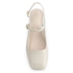 Scarpin Couro Croco Off White/Alt Off White - imagem 5
