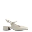 Scarpin Couro Croco Off White/Alt Off White - imagem 1
