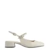 Scarpin Couro Croco Off White/Alt Off White - imagem 2