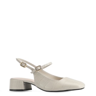 Couro Croco Off White/Alt Off White