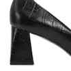 Scarpin Couro Croco Preto - imagem 7