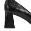 Scarpin Couro Croco Preto - imagem 7