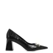 Scarpin Couro Croco Preto - imagem 2