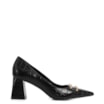 Scarpin Couro Croco Preto - imagem 2