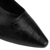 Scarpin Couro Croco Preto - imagem 6
