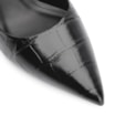 Scarpin Couro Croco Preto - imagem 6