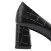 Scarpin Couro Croco Preto - imagem 7