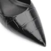 Scarpin Couro Croco Preto - imagem 6