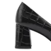 Scarpin Couro Croco Preto - imagem 7