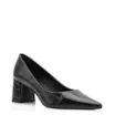 Scarpin Couro Croco Preto - imagem 1