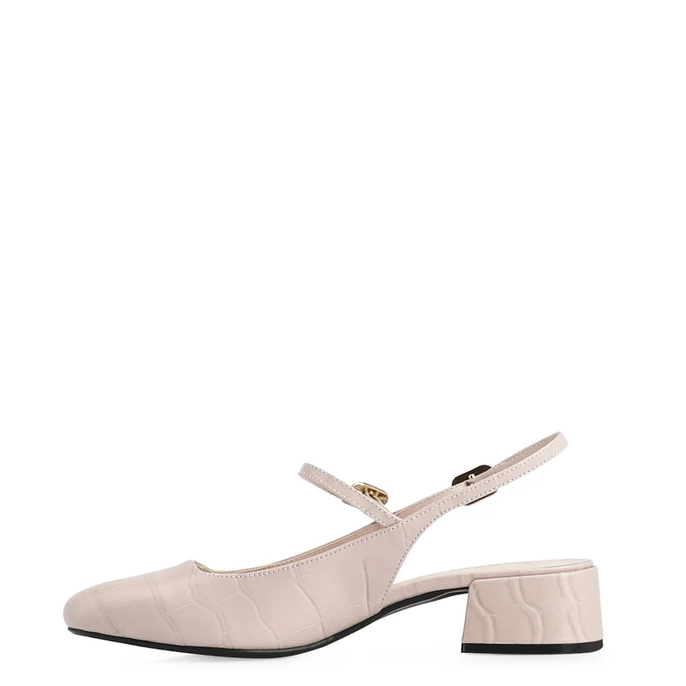 Scarpin Couro Croco Rosa/Alt Croco Rosa - imagem 4