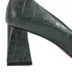 Scarpin Couro Croco Verde - imagem 7