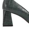 Scarpin Couro Croco Verde - imagem 7