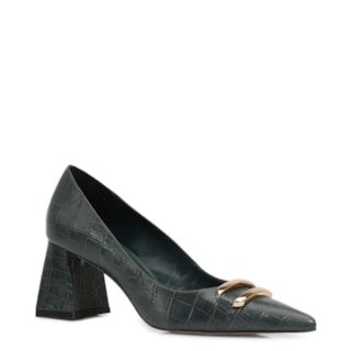 Couro Croco Verde