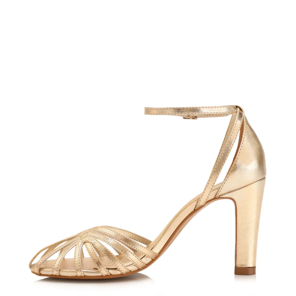 Scarpin Couro Dourado - imagem 4